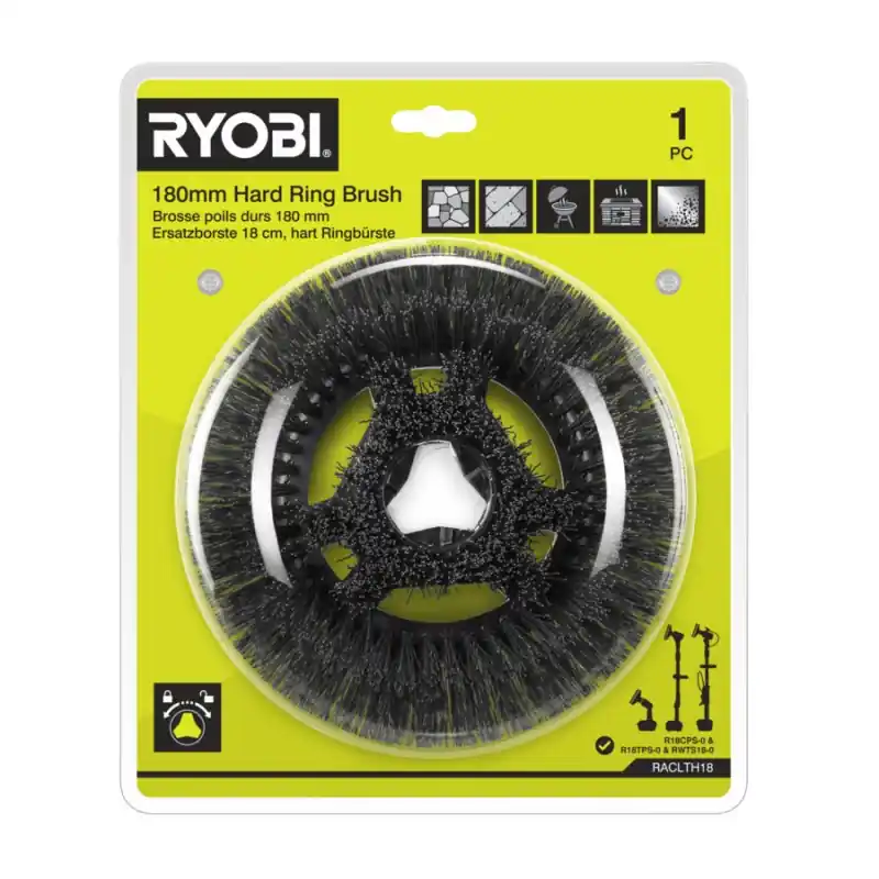 Promotion BROSSE RIGIDE – DURE – DIAMETRE 180 MM – RYOBI – RACLTH18 –