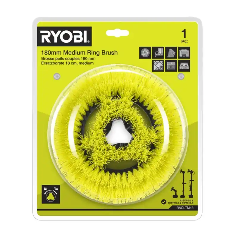 BROSSE SOUPLE ET DOUCE – MULTISURFACE – 180 MM – RYOBI – RACLTM18 – Vente Flash