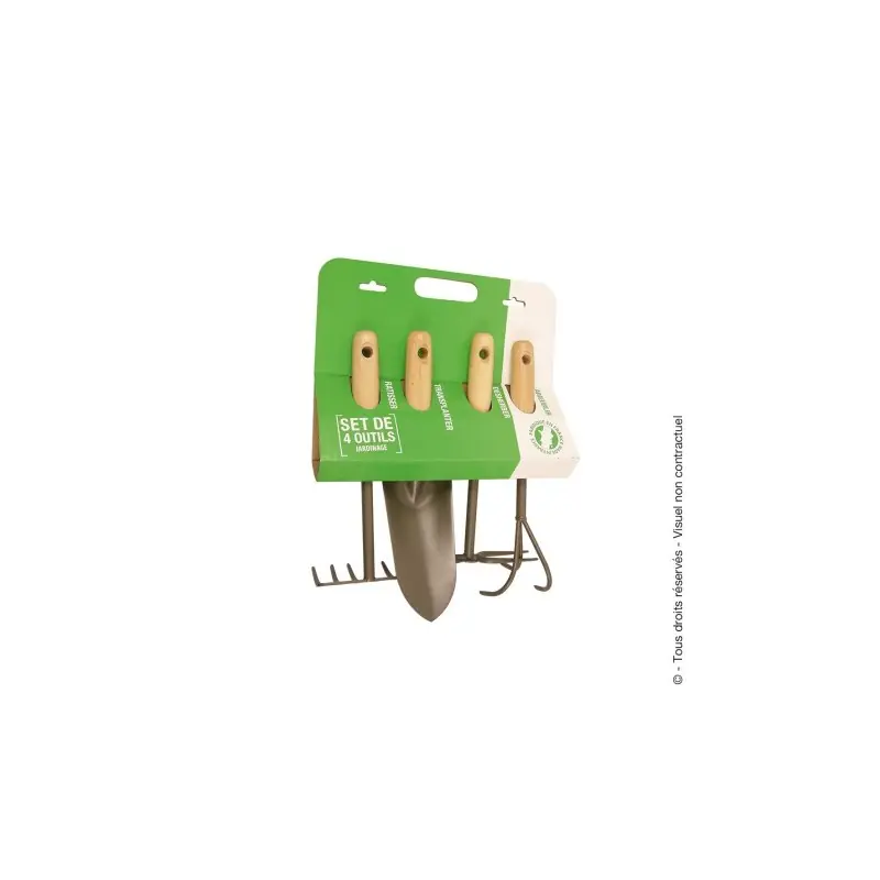 SET 4 PETITS OUTILS POUR JARDIN – MERMIER – 264116 – Expédition Rapide