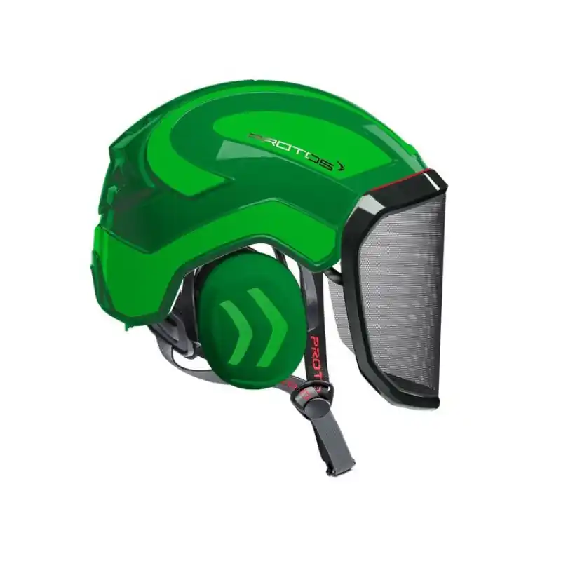 CASQUE DE PROTECTION INTEGRAL ARBORISTE – TRONCONNAGE – ELAGAGE – VERT ET VERT FLUO – Vert et Vert Fluo Vente Directe