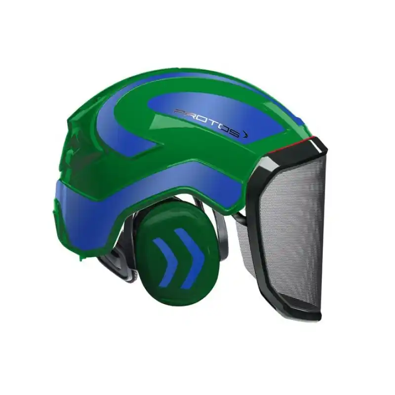 CASQUE DE PROTECTION INTEGRAL FORESTIER – TRONCONNAGE – ELAGAGE – DEBROUSSAILLAGE – VISIERE F39 – OLIVE ET BLEU REFLECHISSANT – Olive et Bleu réfléchissant Populaire