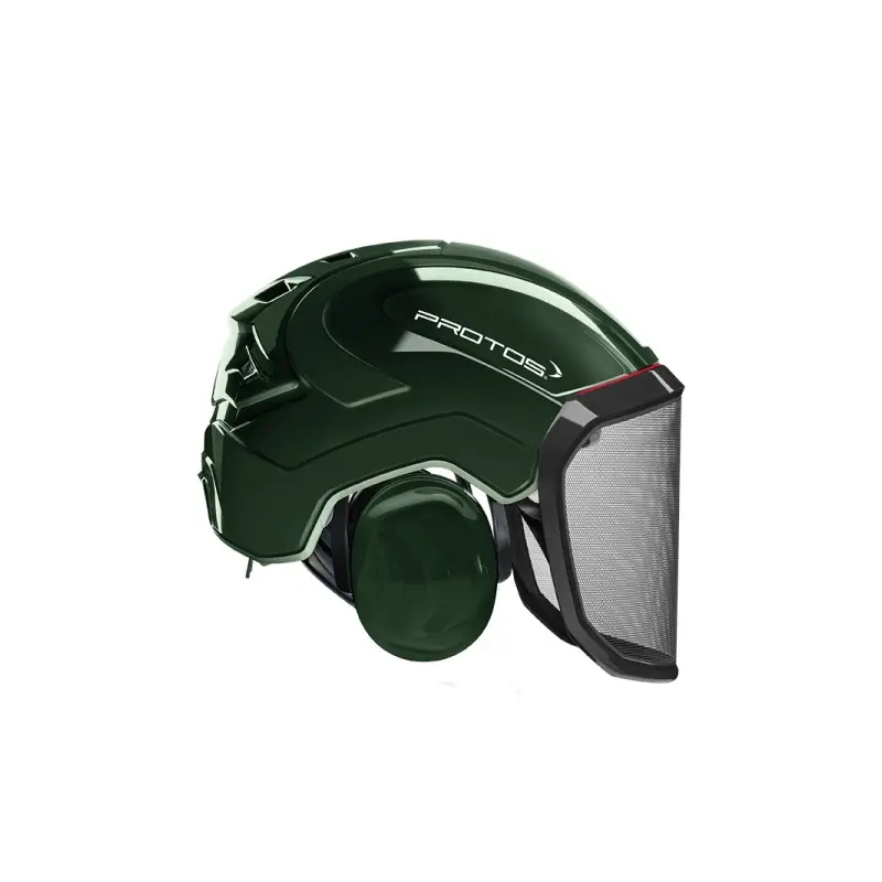 Meilleur Choix CASQUE DE PROTECTION INTEGRAL FORESTIER – TRONCONNAGE – ELAGAGE – DEBROUSSAILLAGE – VISIERE F39 – OLIVE – Olive