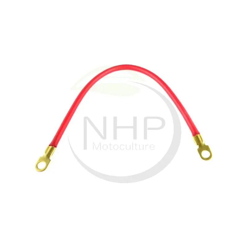 CABLE BATTERIE ROUGE 40CM – DIAMETRE 6MM – AVEC 2 OEILLETS 10MM – Must-Have