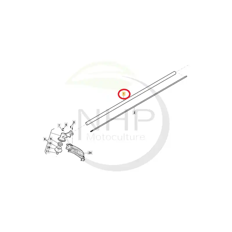 Prix Choc TUBE ALUMINIUM TRANSMISSION DEBROUSSAILLEUSE STIGA – GGP 118805091/0 – 1188050910 –
