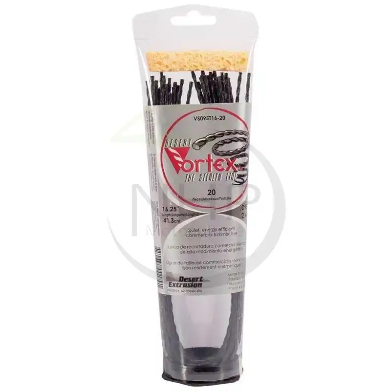 Certifié BRINS FILS NYLON VORTEX DEBROUSSAILLEUSE DIAMETRE 2,4 MM – 41CM –
