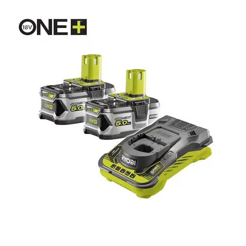 PACK 2 BATTERIE LITHIUM+ 18V – 5.0AH – ET CHARGEUR RAPIDE 5A – RYOBI – RC18150-250G – Super Prix