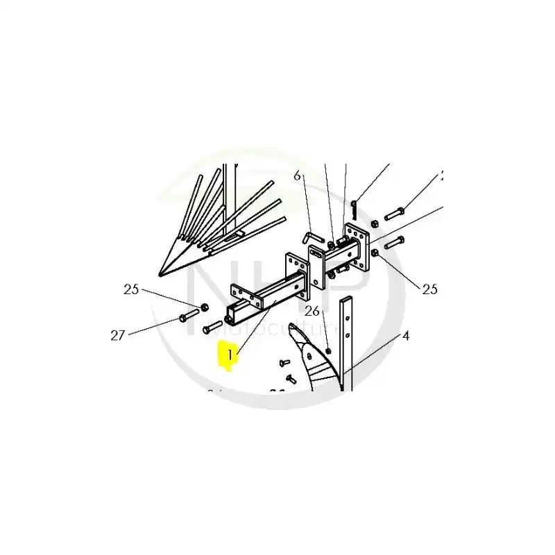 PERCHE AVANT SUPPORT ACCESSOIRE LABOUR MOTOCULTEUR PUBERT PRIMO 8002010305 – Expédié Aujourd’hui