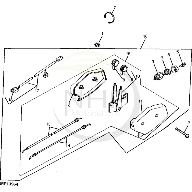 Paiement Sécurisé ENSEMBLE CABLE ACCELERATEUR ET VARIATEUR VITESSE TONDEUSE JOHN DEERE JX75 – AM106055 –