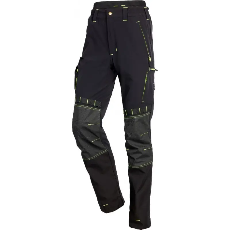 PANTALON DE TRAVAIL – SPECIAL TRAVAUX EN HAUTEUR – NOIR – SHERMAN – VERSION LONGUE +6CM – M Promotion Saisonnière