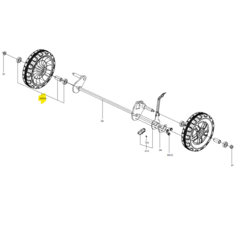 ENSEMBLE DE ROUE AVANT KRESS POUR KC711.9 – 59004909 – Expédié Aujourd’hui
