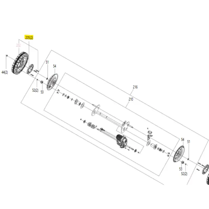 ENSEMBLE DE ROUE ARRIERE KRESS 59006518 – Haute Qualité