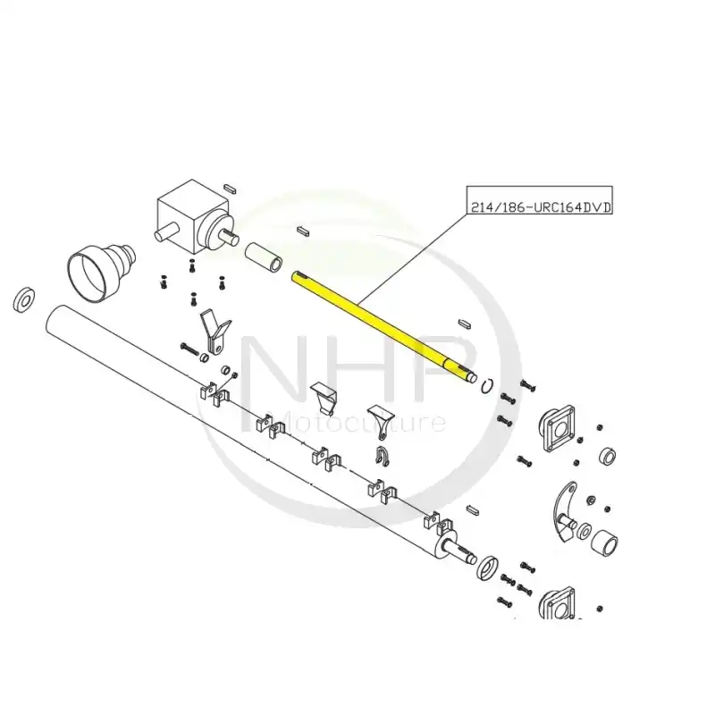ARBRE DE TRANSMISSION DELMORINO FLIPPER 186 – 214 – URC164DVD – Satisfait Ou Remboursé