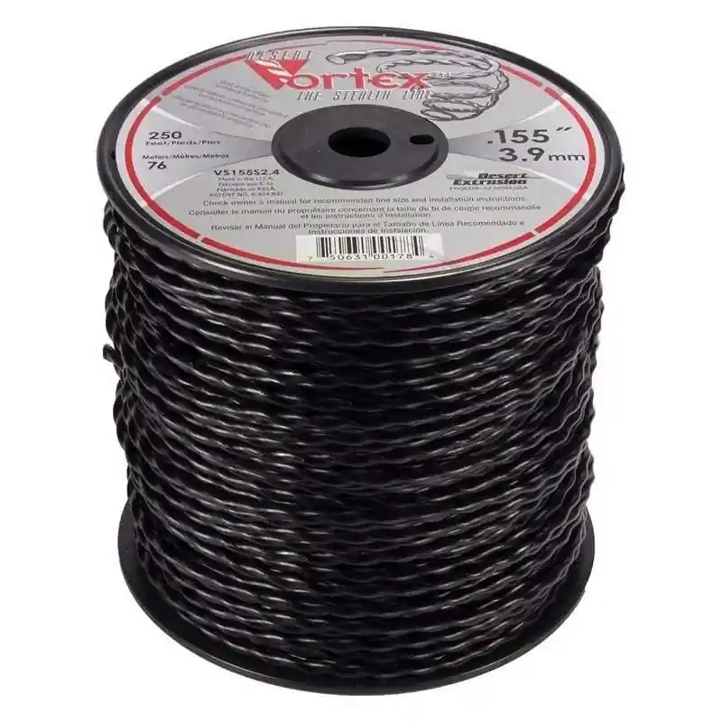 Dernière Chance FIL NYLON DEBROUSSAILLEUSE VORTEX DIAMETRE 3.9MM – 76 METRES – 76M –
