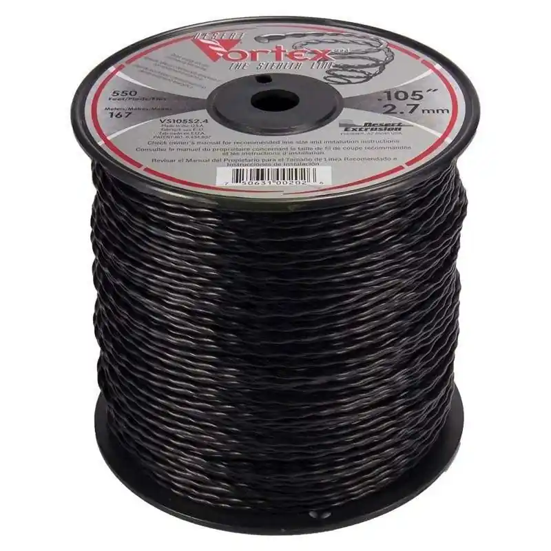 FIL NYLON DEBROUSSAILLEUSE VORTEX DIAMETRE 2.7MM – 167 METRES – Certifié