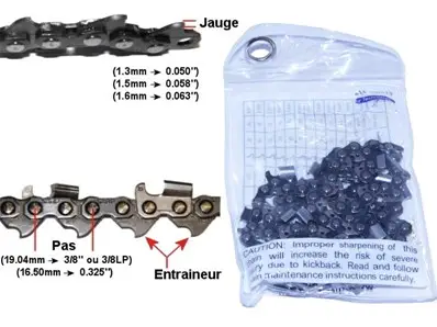 Chaîne pour tronçonneuse Active (3/8LP / 1.3mm / 40) Nouvel Arrivage