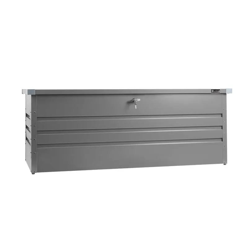 Coffre de rangement métallique – 1650 x 700 x 620 mm – anthracite Soldes