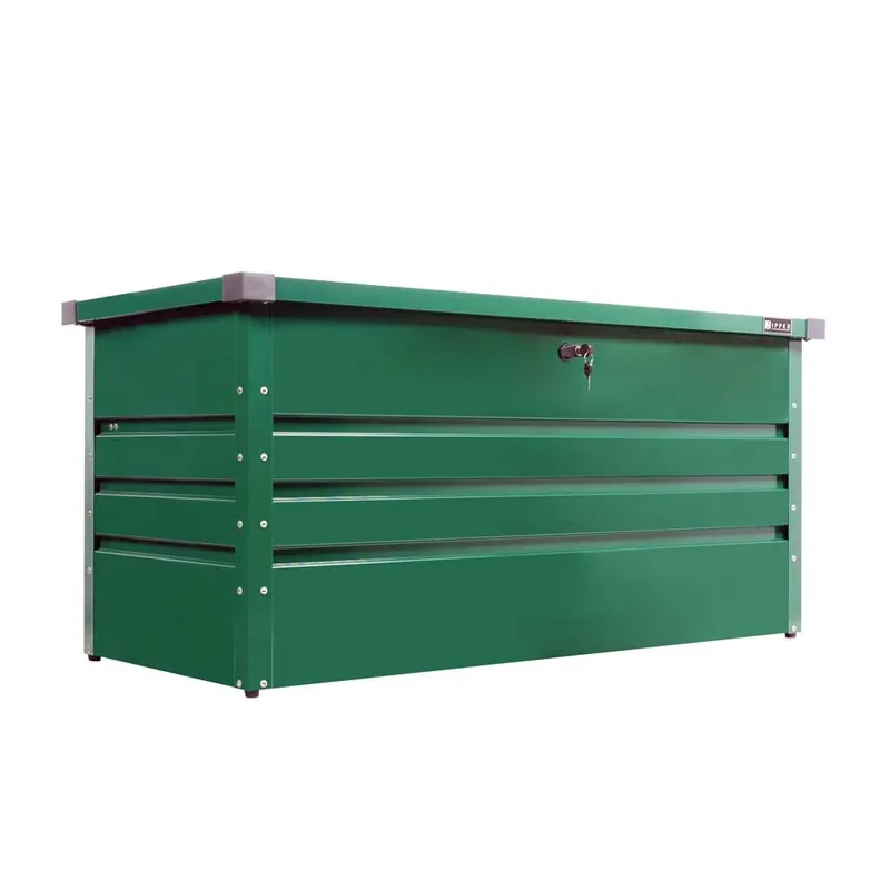 Coffre de rangement métallique – 1320 x 610 x 620 mm – vert Commander Vite