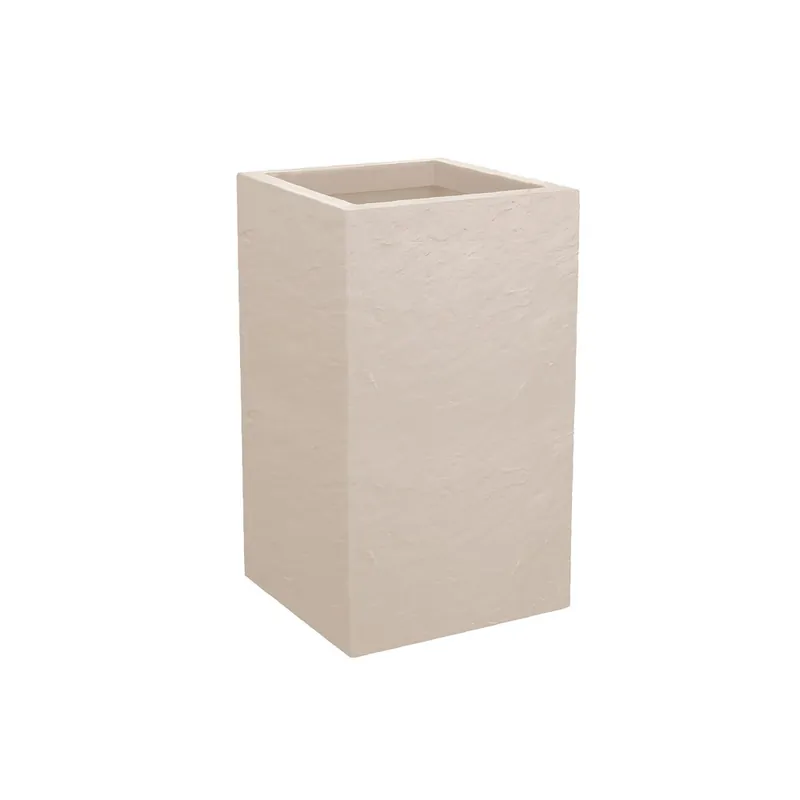 Pot carré haut Volcania'UP - 36 L - hauteur 49,5 cm - 13719 Réduction