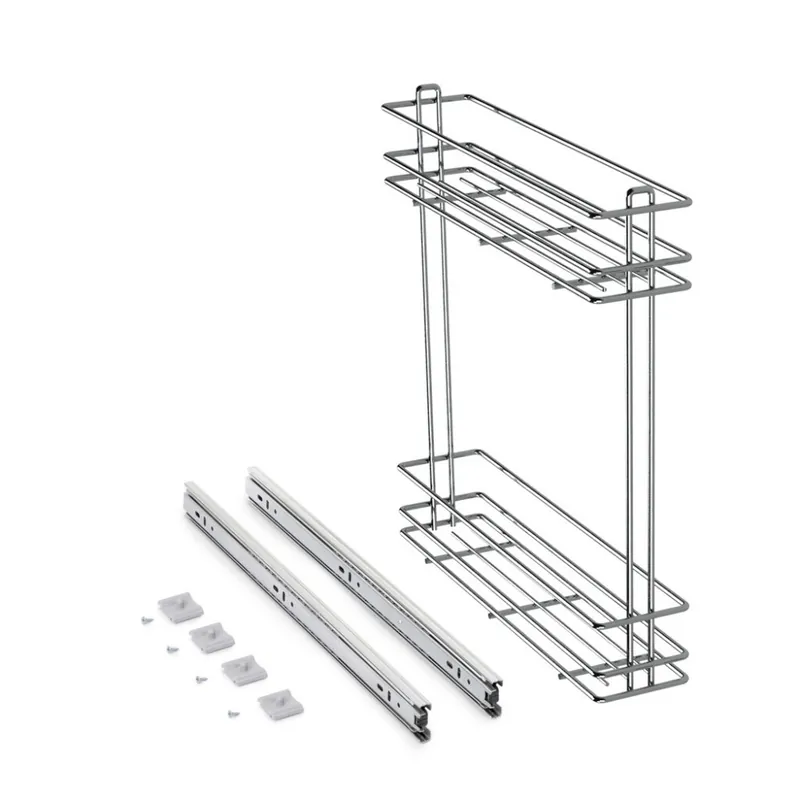 Jusqu’à Épuisement Des Stocks Porte-bouteilles latéral extractible SupraMax acier chromé – 150 mm