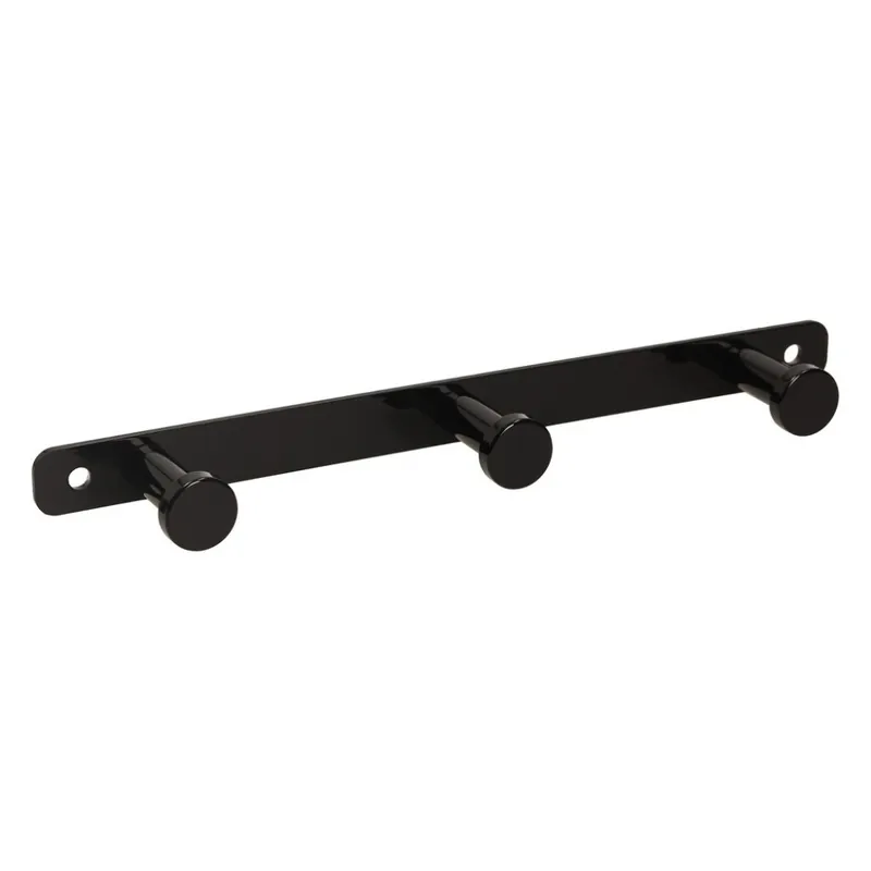 Acheter En Ligne Patère 3 crochets sur lisse Hamilton – fixation murale – acier noir