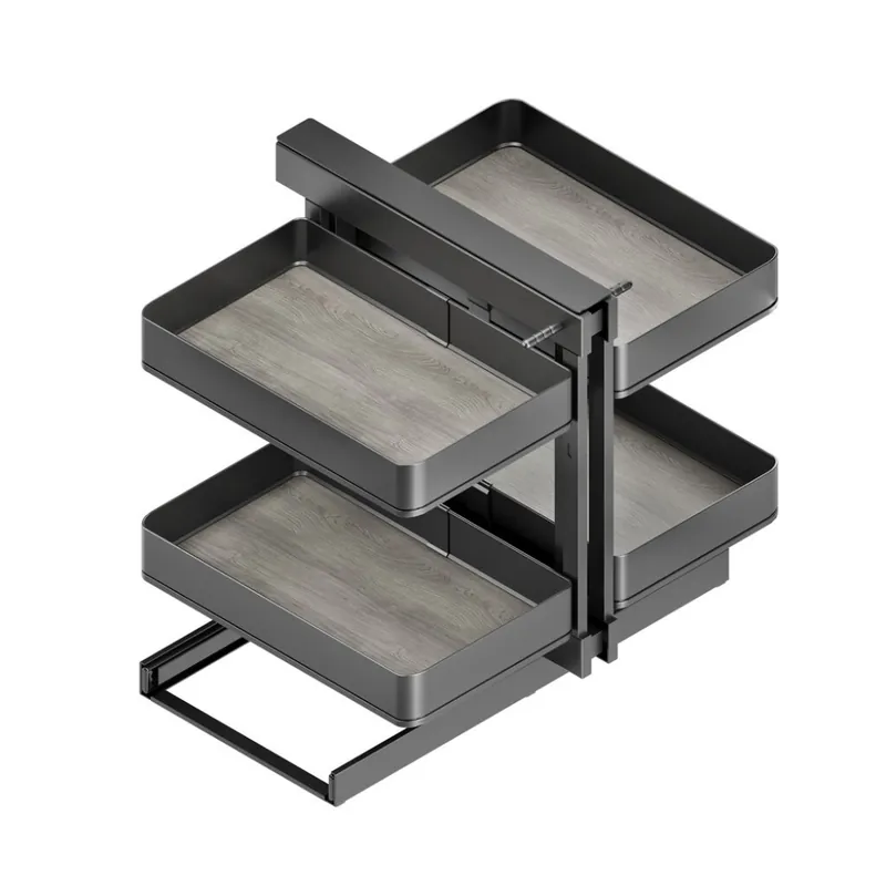 Panier coulissant extractible d'angle Harmony en acier anthracite Jusqu’à Épuisement Des Stocks