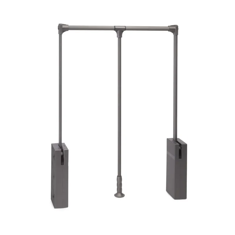 Penderie escamotable Sway finition titane - charge 10 kg Haute Qualité