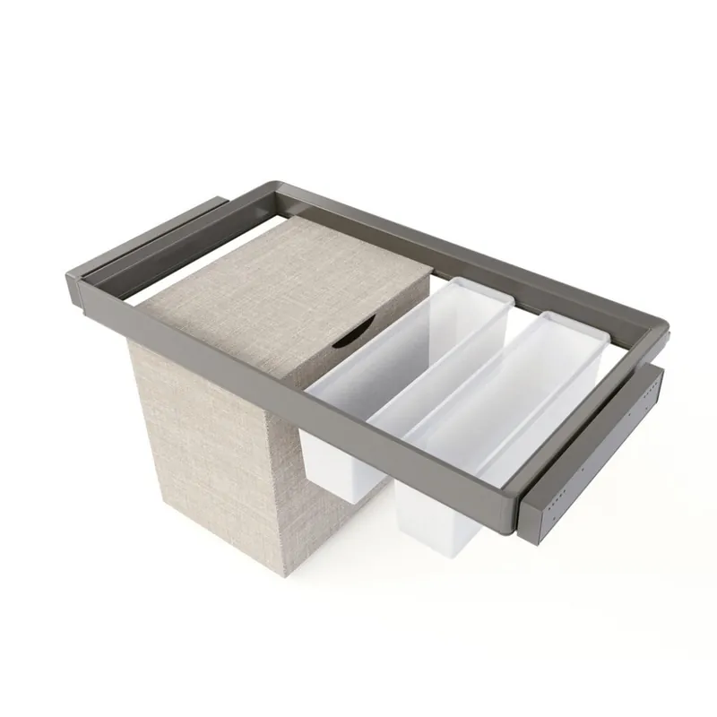 Affaire À Saisir Kit bac de rangement + panier + cadre Quartz finition titane