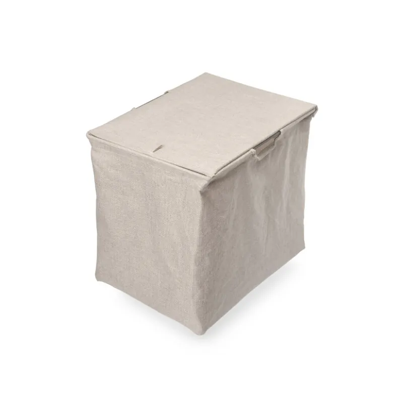 Panier de rangement en tissu et acier pour armoire et dressing Quartz Usine Directe