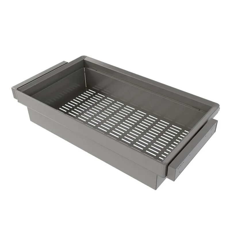Livraison Gratuite Kit panier métallique et rack ajustable Quartz pour armoires – titane