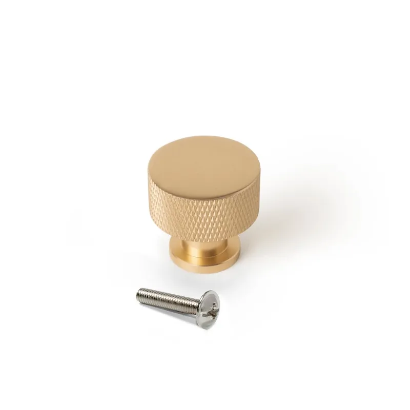 Boutons de meuble ronds à bord moleté Argos – diamètre 30 mm – par 10 Dernier Modèle