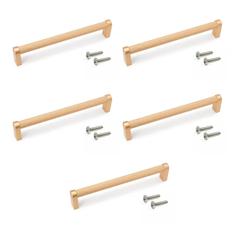 Lot de 5 poignées pour meubles Bergen – en aluminium Produit De Marque
