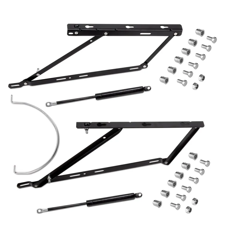 Jeu de levage frontal pour lit soulevable et coffre – 135 cm – noir Nouvel Arrivage