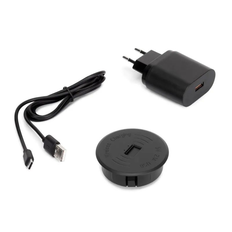 Chargeur sans fil encastrable pour smartphone – noir Certifié