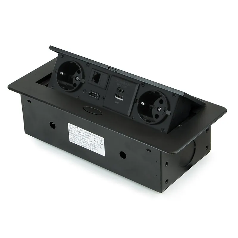Multiprise encastrable Atom 26 – ports USB A et C – RJ45 – HDMI Quantité Limitée