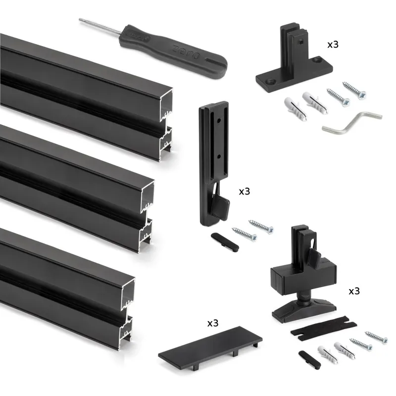 Achetez Aujourd’hui Kit de structure modulaire Zéro – 3 profils – montage au sol et au mur