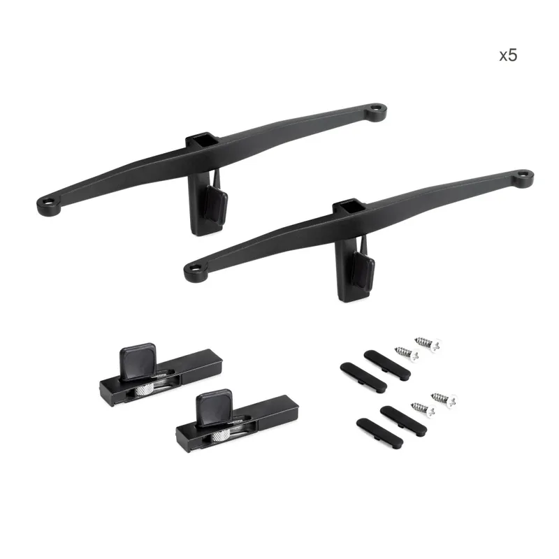 5 paires de supports pour système modulaire Zero – noir Nouvel Arrivage
