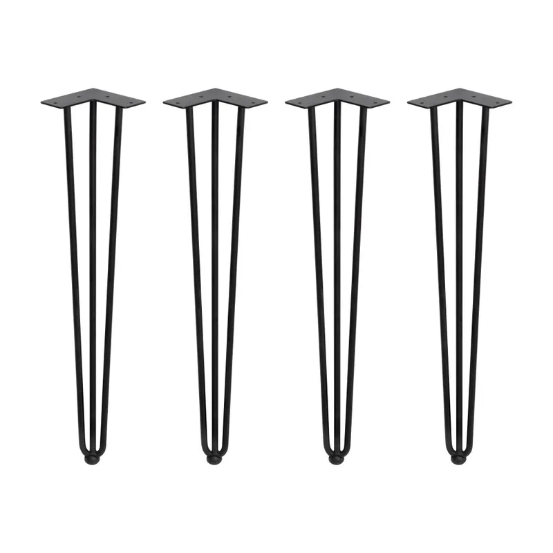 Pied à 3 barres pour table – hauteur 710 mm – jeu de 4 – Hairpin Soldes