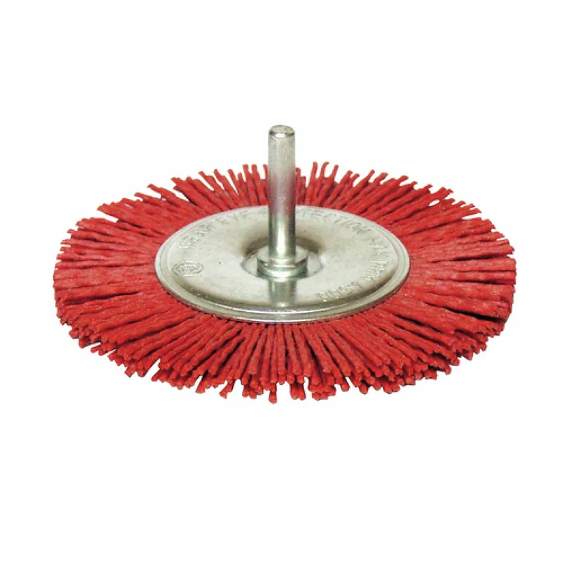 Petit Prix Brosse circulaire nylon sur tige 6 mm – diamètre 50 mm