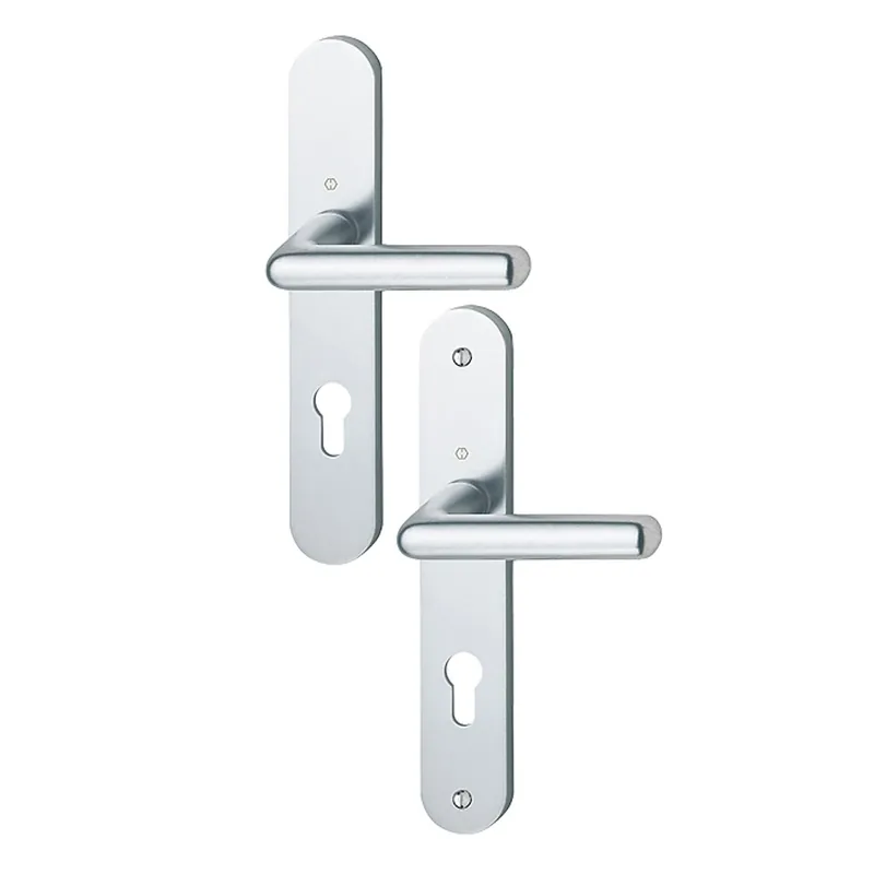 Remise Poignées sur plaques – 195 mm – aluminium – argent – Cortina