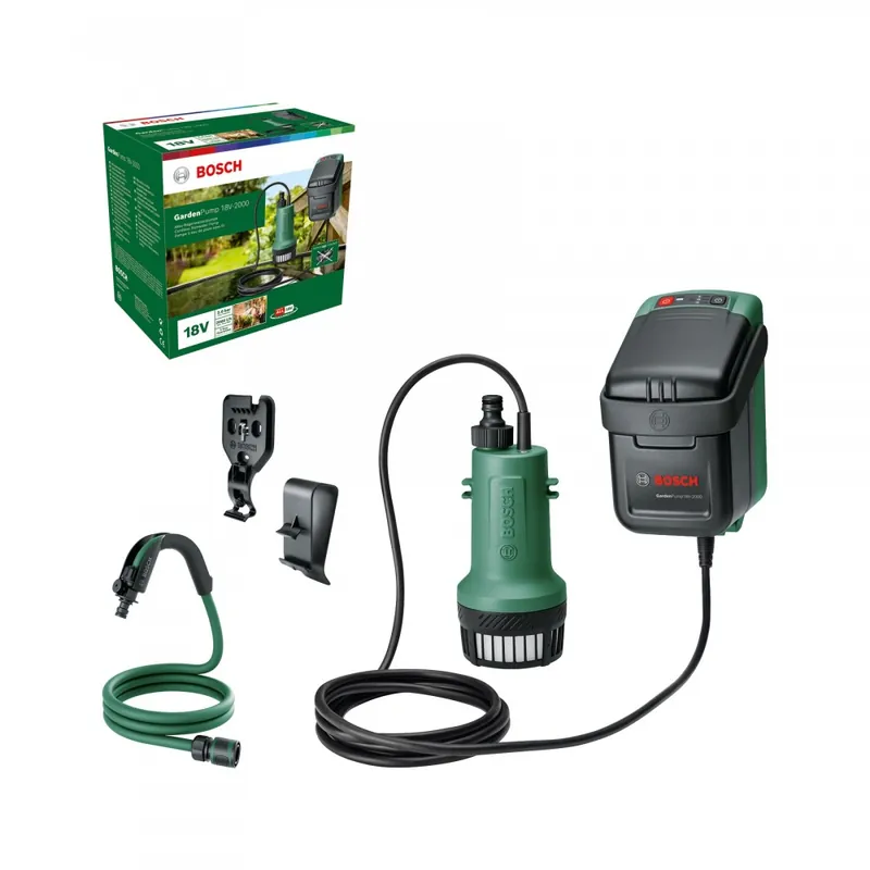 Promotion Saisonnière Pompe à eau de pluie GardenPump 18V-2000 – Solo – 06008C4203