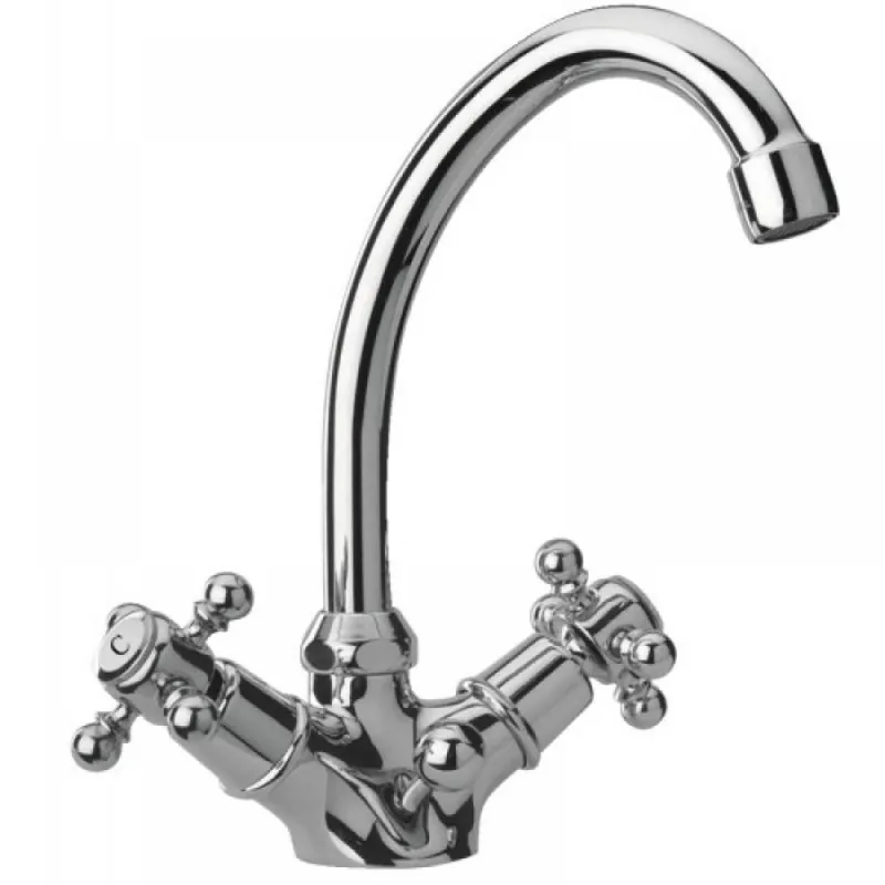 Mélangeur de lavabo – bec arrondi mobile – Néo Classique Tiffany Commander Maintenant