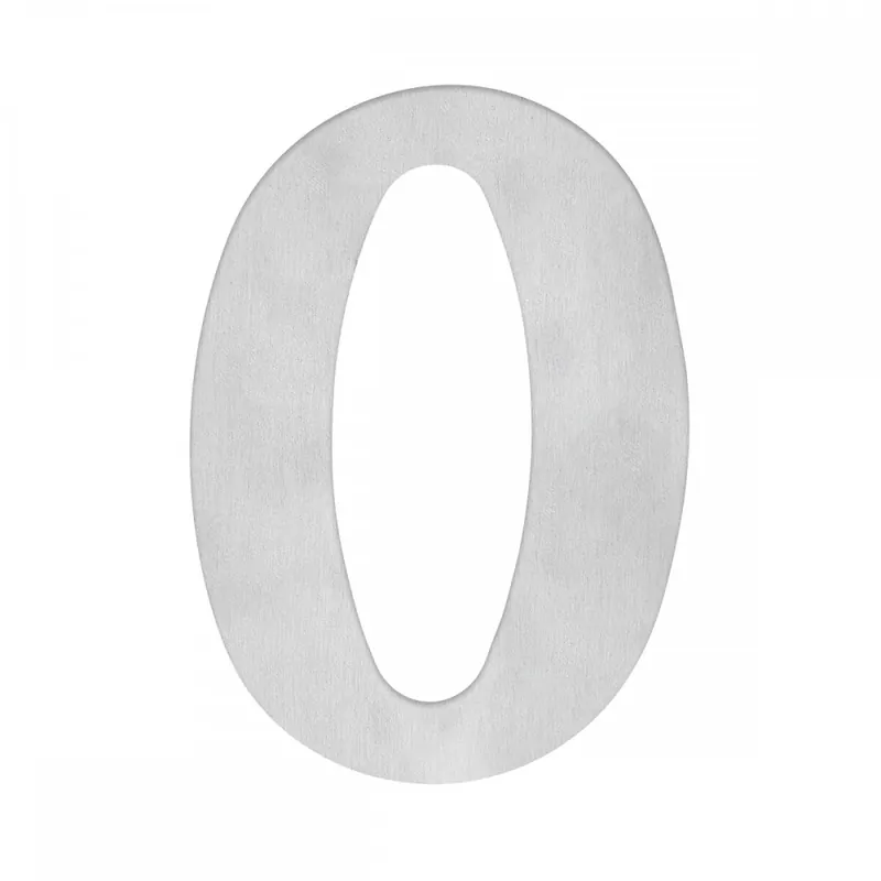 Plaque signalétique numéro ou lettre en inox satiné – inox découpé Solde
