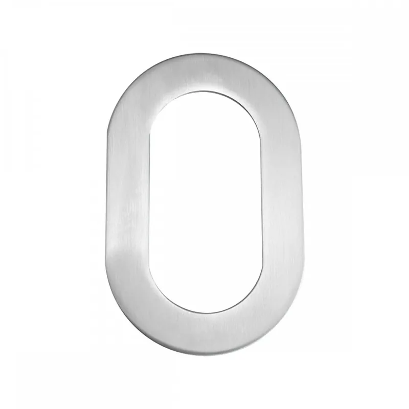 Plaque signalétique numéro ou lettre en inox satiné – hauteur 100mm Top Vente
