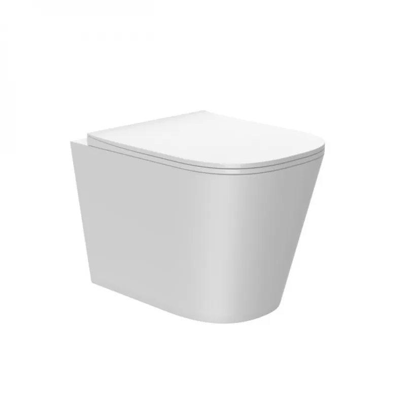 WC suspendu sans bride – carré – 350 x 365 x 480 mm – Belvoye Prix Réduit