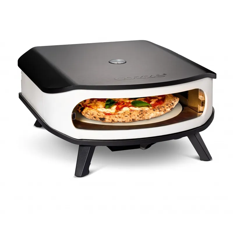 Four à pizza gaz 17" 8,0kW avec pierre rotative et thermomètre intégré Prix Choc