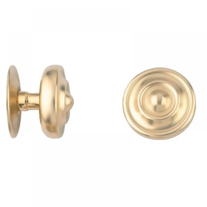 Bouton central - pour porte - laiton poli - 80 mm - tige chaînette Bon Plan