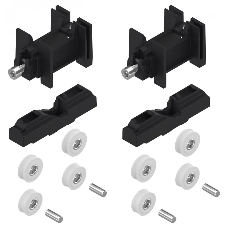 Achat Immédiat Chariots doubles pour rénovation de coulissant aluminium – charge 180 kg