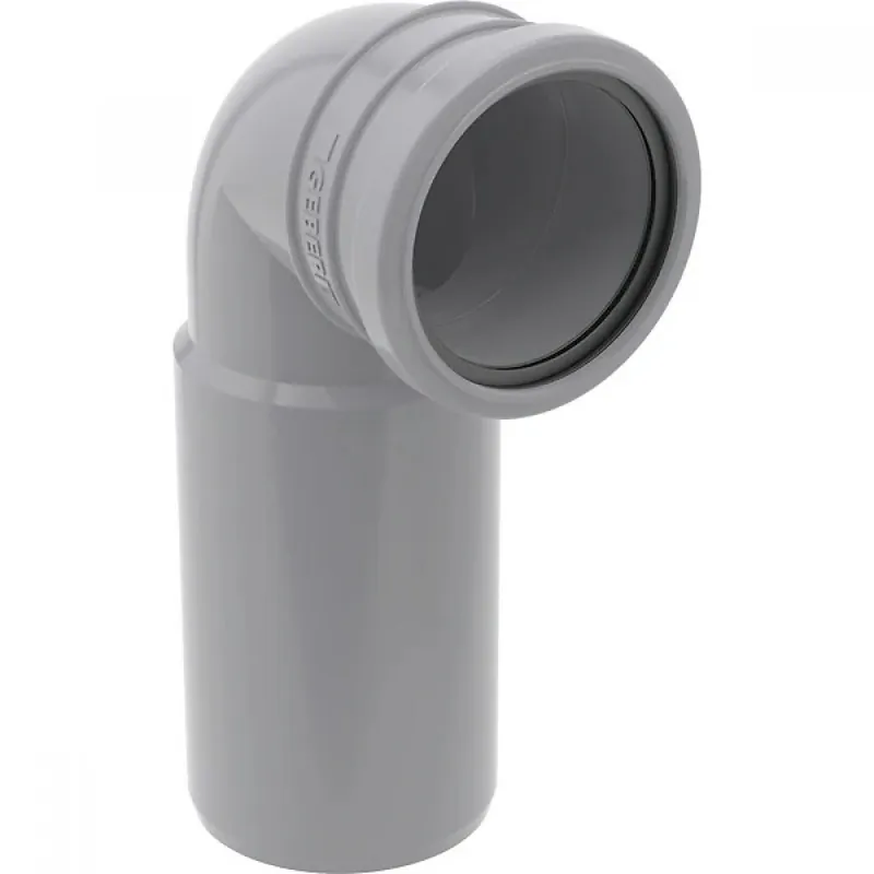 Coude d'évacuation PVC gris pour WC – diamètre 100/90 mm Produit De Marque