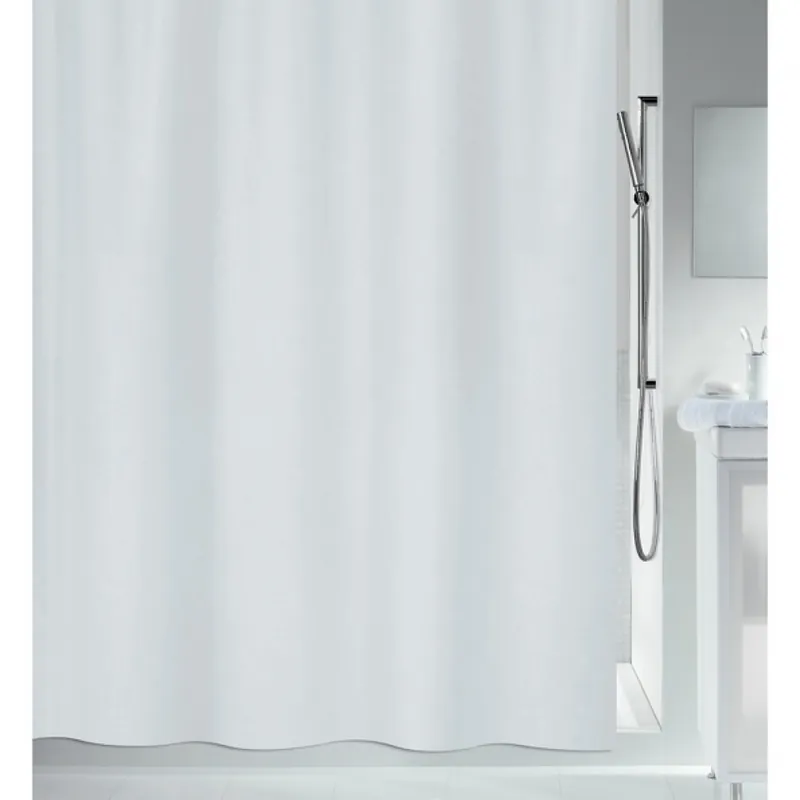 Nouvelle Collection Rideau de douche – 180 x 180 cm – Polyester – Blanc – Maya