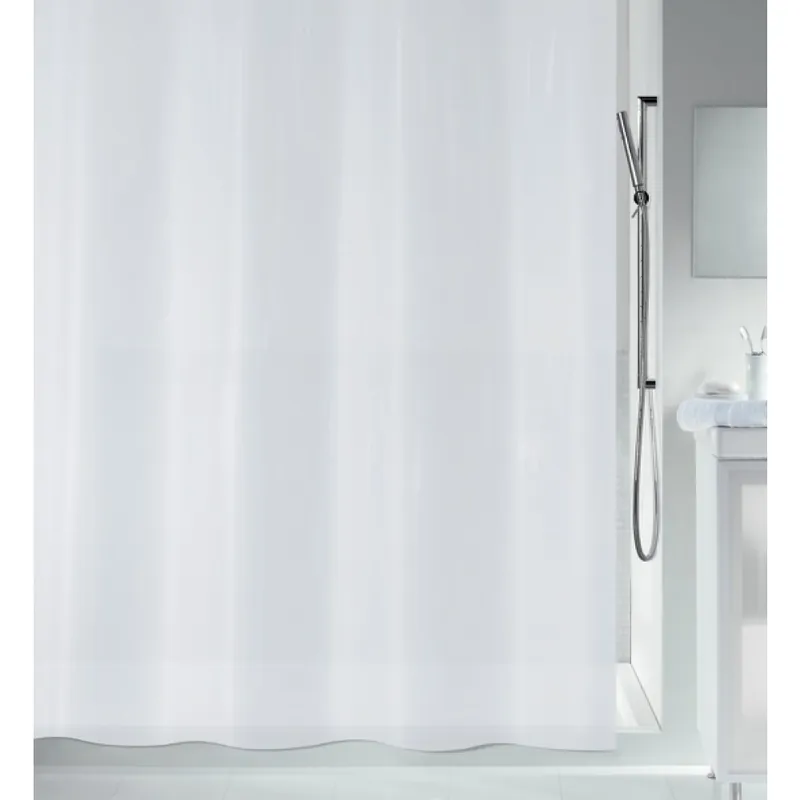 Rideau de douche – 180 x 200 cm – Blanc – Peva BIO Offre Limitée
